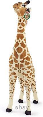 Gigantic Stuffed Giraffe Animal Plush Kids Toy 57.5 Tall Lifelike LG Soft Jumbo