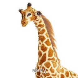 Gigantic Stuffed Giraffe Animal Plush Kids Toy 57.5 Tall Lifelike LG Soft Jumbo