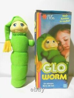 Glo Glow Worm Stuffed Animal Plush Brand Top Toys / 80's In Box Variant