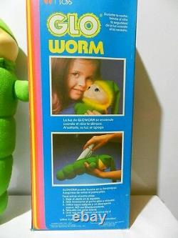 Glo Glow Worm Stuffed Animal Plush Brand Top Toys / 80's In Box Variant