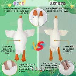 Goose Stuffed Animal 75 Inch Plush Toy, 6 Foot Giant Duck Plush, Super Soft H