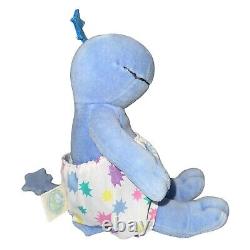 Gund Zwibble Dibble Blue Dinosaur Plush Stuffed Animal Plush 1988-1990 Star