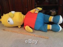 HOMER and Bart SIMPSON Rare 4 Foot Tall Life Size Plush Stuffed Animal Toys