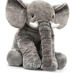 HOMILY Stuffed Elephant Plush Animal Toy 24 INCH 24Iinch