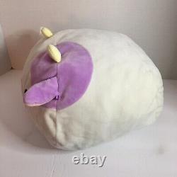 HTF Cow Squishmallow Claire Stackable Pink & Floral Embroidery Plush VERY RARE