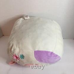 HTF Cow Squishmallow Claire Stackable Pink & Floral Embroidery Plush VERY RARE