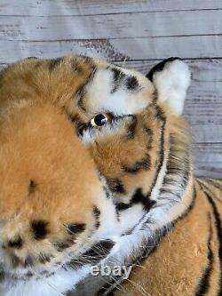 HUGE Life size TIGER Giant Stuffed Animal Soft Plush Realistic Big Cat Features