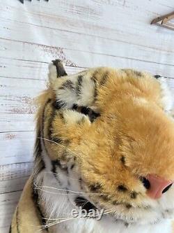 HUGE Life size TIGER Giant Stuffed Animal Soft Plush Realistic Big Cat Features