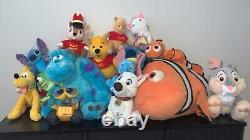 HUGE Lot of Disney Plush Toys DisneyLand Store Pixar Stuffed Animal Gifts