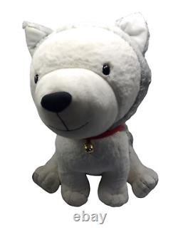 Hallmark Jumbo 36 Jingle Husky Puppy Dog Stuffed Animal Plush Holiday Christmas