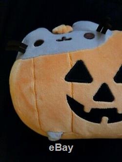 Halloween Pusheen Pumpkin GUND Plush Jack O' Lantern Rare NO TAG