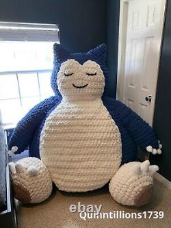 Handmade Jumbo Crochet Pokémon Snorlax Plush