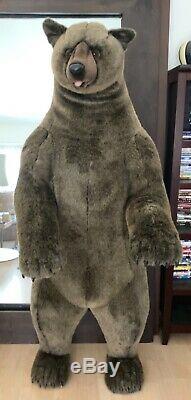 Hansa Life Size Grizzly Bear Plush Realistic Standing Prop 77 65 GORGEOUS