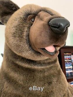 Hansa Life Size Grizzly Bear Plush Realistic Standing Prop 77 65 GORGEOUS