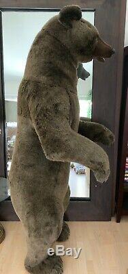 Hansa Life Size Grizzly Bear Plush Realistic Standing Prop 77 65 GORGEOUS