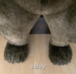 Hansa Life Size Grizzly Bear Plush Realistic Standing Prop 77 65 GORGEOUS