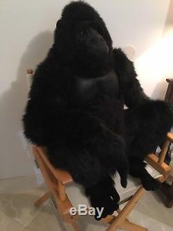 Hansa Life Size Realistic Stuffed Plush Gorilla