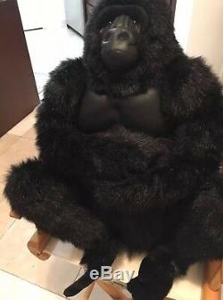 Hansa Life Size Realistic Stuffed Plush Gorilla