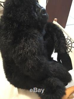 Hansa Life Size Realistic Stuffed Plush Gorilla