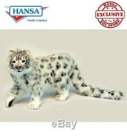 Hansa Standing Snow Leopard Plush, 21 Long