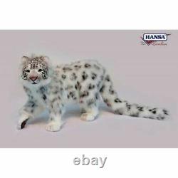 Hansa Standing Snow Leopard Plush, 78 cm L