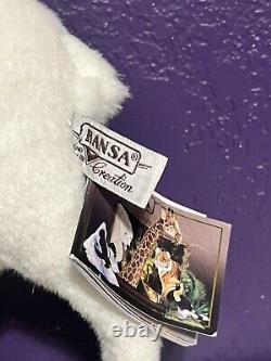 Hansa White 19 Reindeer Plush Stuffed Animal New With Tags Rare