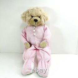 Happiness Express Snoozems Bear Pink Thermal Pajamas 17 Stuffed Animal Plush