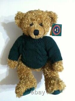Harrods Highland Christmas Plush Plaid Brown Teddy Bear 1998 Vintage