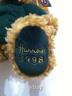 Harrods Highland Christmas Plush Plaid Brown Teddy Bear 1998 Vintage