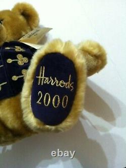 Harrods Highland Millenium Christmas Plush Plaid Brown Teddy Bear 2000 Vintage