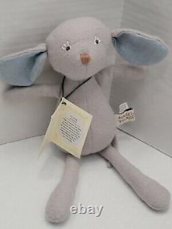 Hazel Village Brooklyn NY Plush Oliver Gray Mouse Play Accordion #2040 2012 Tag