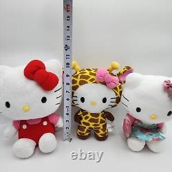 Hello Kitty Lot Of 15 Mixed Sanrio / TY Plush Stuffed Animal Toys