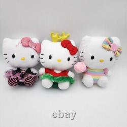 Hello Kitty Lot Of 15 Mixed Sanrio / TY Plush Stuffed Animal Toys