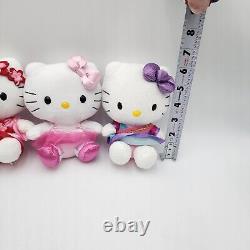 Hello Kitty Lot Of 15 Mixed Sanrio / TY Plush Stuffed Animal Toys