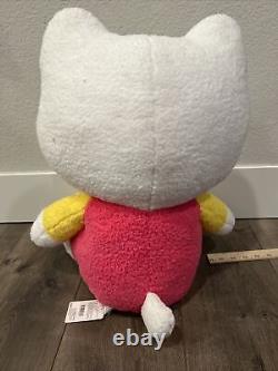 Hello Kitty with Teddy Bear RARE Stuffed Animal Plush 17 With Tag Missing Bow