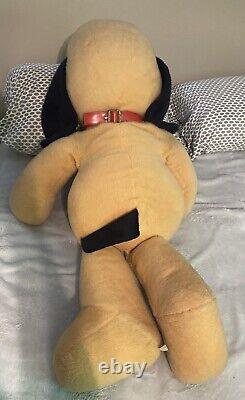 Henry Dog Jumbo XL Vintage Yellow Plush Large Stuffed Animal Fair WithCollar