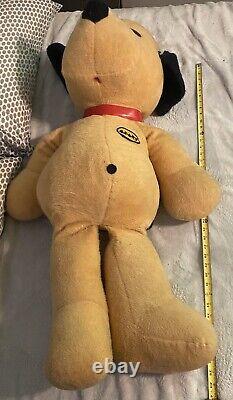 Henry Dog Jumbo XL Vintage Yellow Plush Large Stuffed Animal Fair WithCollar