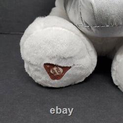 Hershey's Kisses Teddy Bear 12 Plush Stuffed Animal White Silver Kissing Sounds
