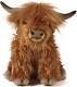 Highland Cow With Mooing Sound, Realistic Soft Cuddly Farm Toy, Naturli Eco-frie