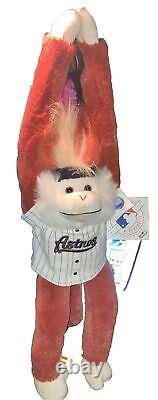 Houston Astros Hanging Monkey Stuffed Animal Plush MLB Baseball Fuzzhead Monkey