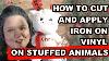 How To Cut And Apply Iron On Vinyl On Stuffed Animals