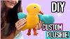 How To Make A Cute Custom Stuffed Animal From Drawing Diy Crafting Child Art Tutorial Pattern