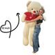 Huge 6ft Teddy Bear Valentine's Day Gift Oversized Plush Stuffed Animal