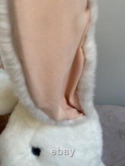 Huge Hallmark White Plush Easter Bunny Rabbit 30 Store Display Stuffed Animal