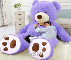 Huge Jumbo Hugfun Luxury 93 Teddy Bear 8 Foot Stuffed Plush Animal Toy -Purple