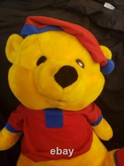 Huge Rare vintage Winnie The Pooh Bear Sleep Shirt Hat Stuffed Animal plush