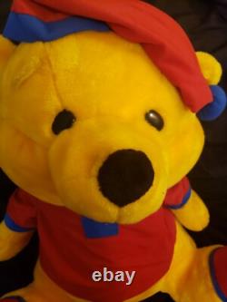 Huge Rare vintage Winnie The Pooh Bear Sleep Shirt Hat Stuffed Animal plush
