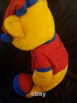 Huge Rare vintage Winnie The Pooh Bear Sleep Shirt Hat Stuffed Animal plush