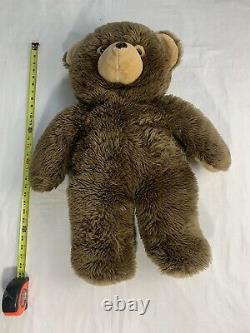 Ikea Teddy Bear Nalle Plush Brown Stuffed Animal Large Lovey Toy Plushie 28