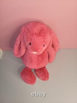 JELLYCAT 15 Bashful BUNNY Rabbit Corral Pink Plush Stuffed Animal